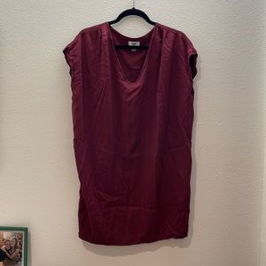 Maroon t shirt dress size large